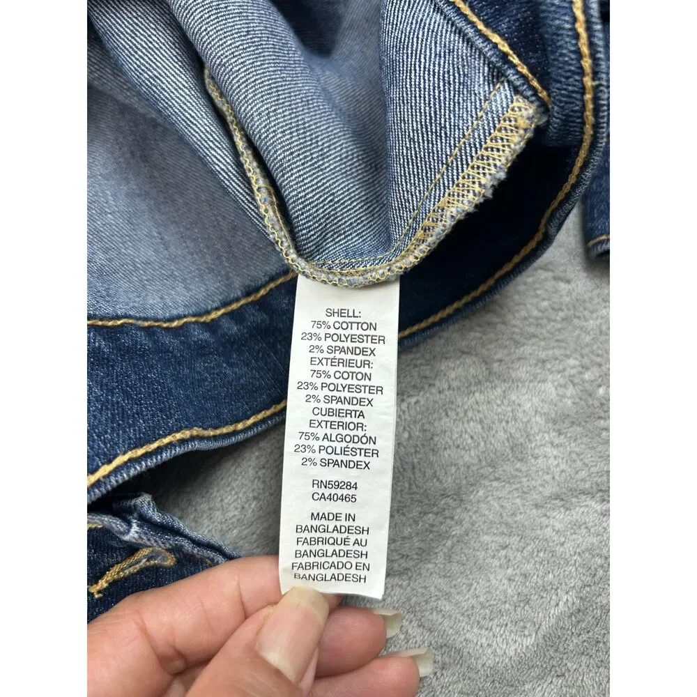 The Children’s Place Girls L 10/12 Blue Stretch Denim Jean Jacket